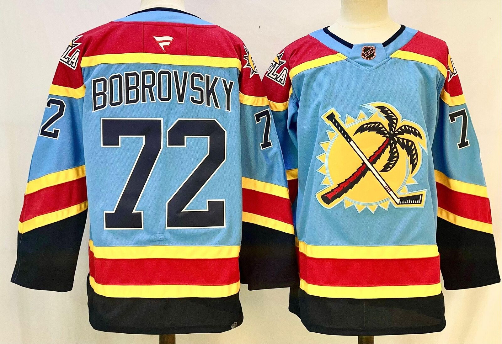 Men’s Sergei Bobrovsky Jersey #72 Florida Panthers Blue All Stitched