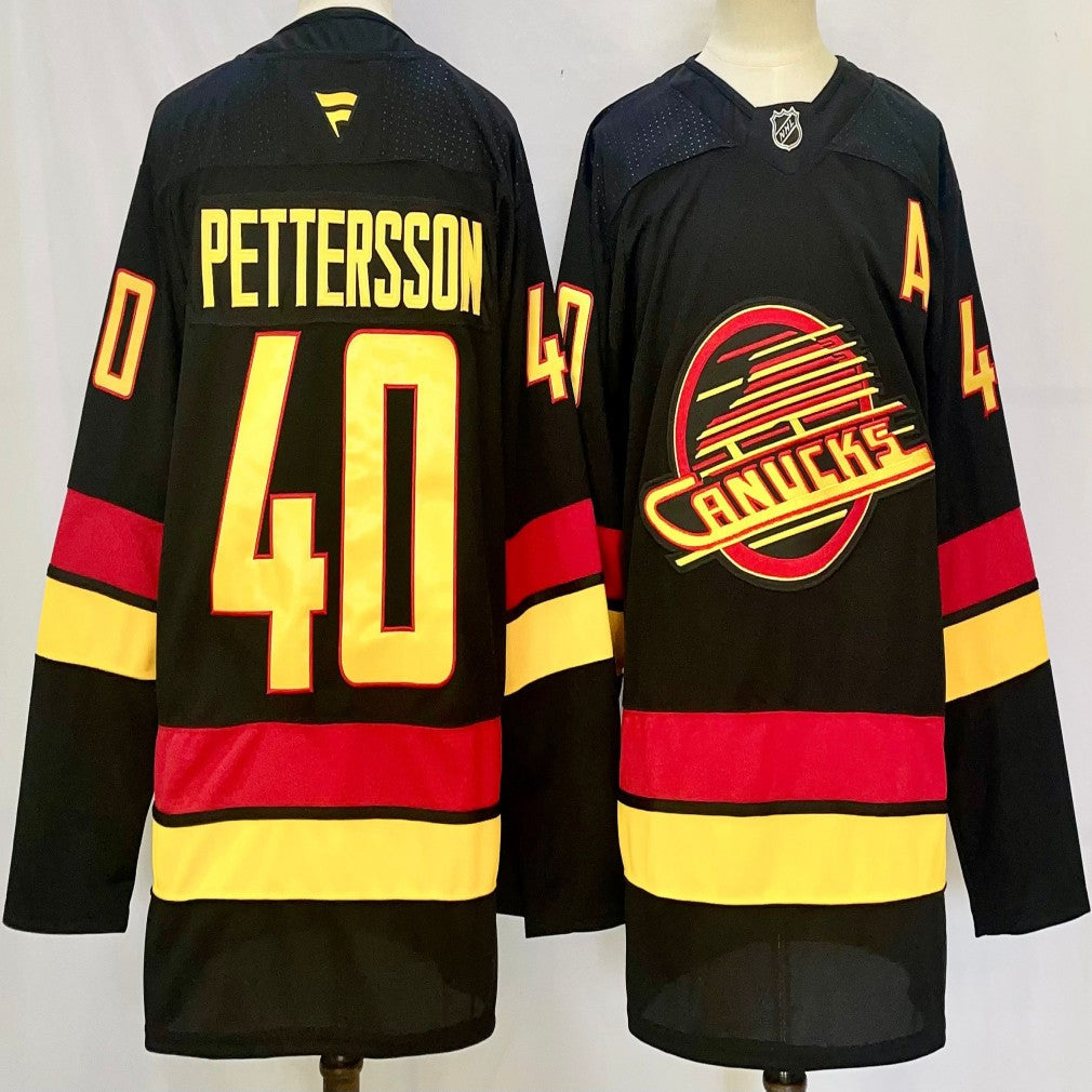 Men's Vancouver Canucks #40 Elias Pettersson Jersey Stitched