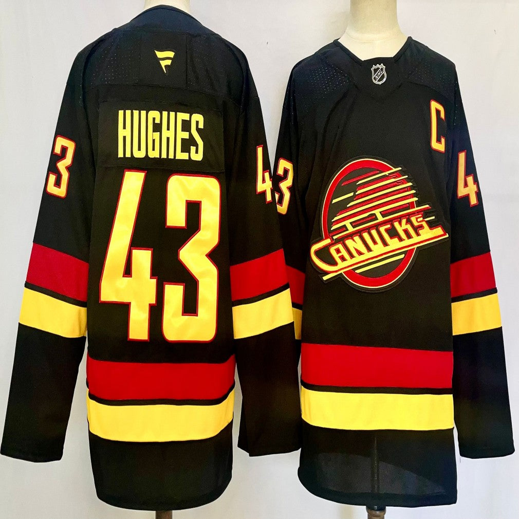 Men's Vancouver Canucks #43 Quinn Hughes Jersey Stitched