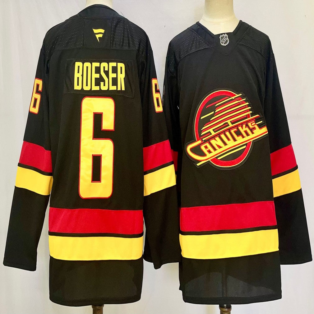 Men's Vancouver Canucks #6 Brock Boeser Jersey Stitched (Copy)