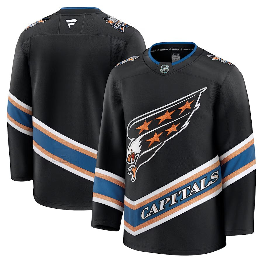 Men's Washington Capitals Alternate 50th Anniversary Premium Jersey Black