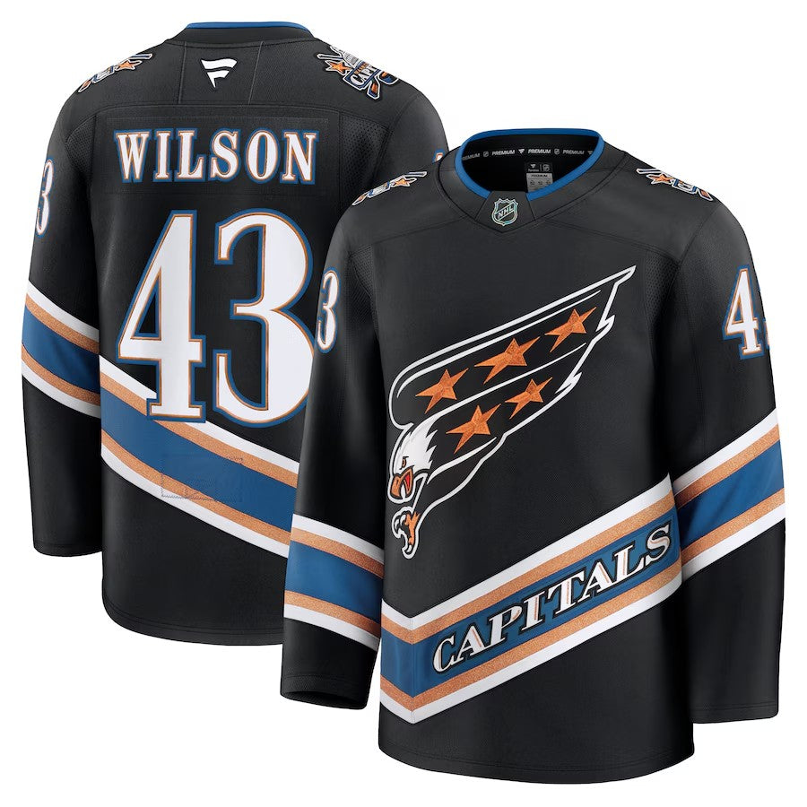 Men's Washington Capitals #43 Tom Wilson Alternate 50th Anniversary Jersey Black