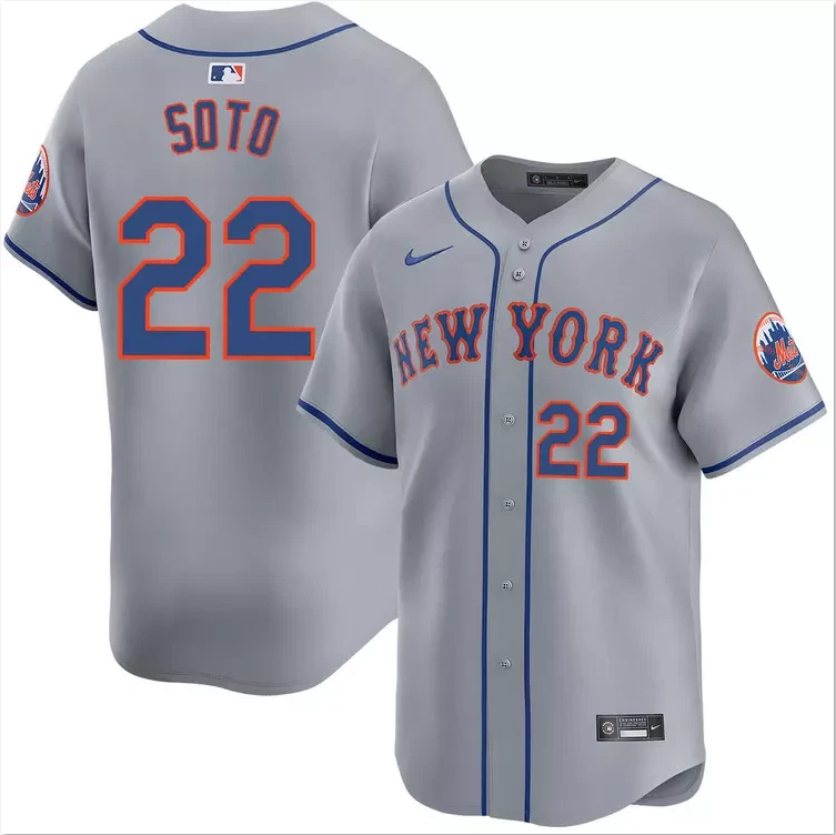 Men's #22 Juan Soto Road Limited Stitched All Stitched Jersey