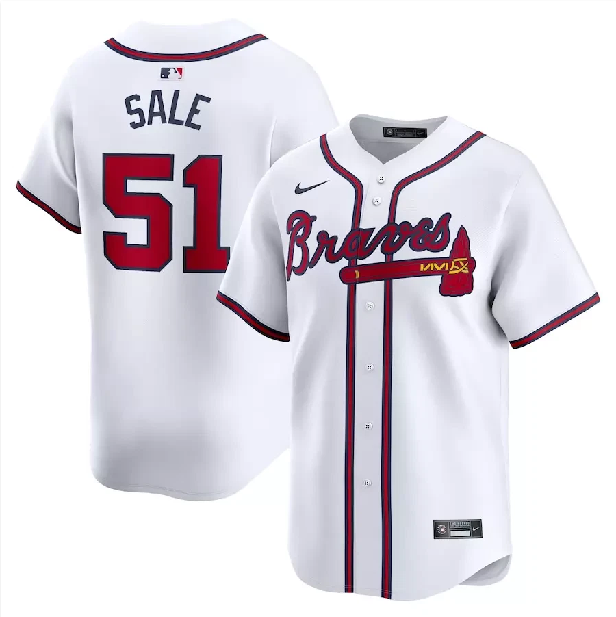 Men's #51 Chris Sale Home Limited Player All Stitched Jersey