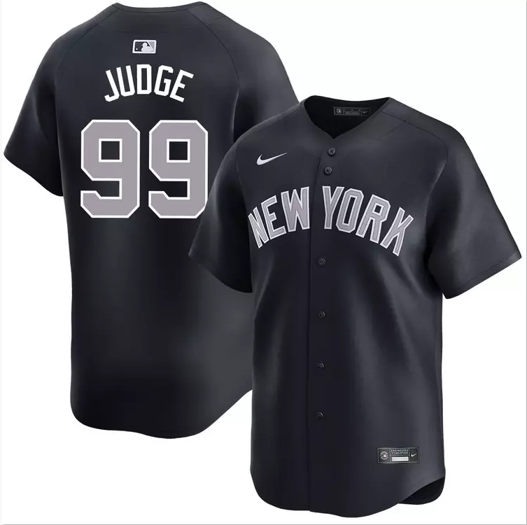 Men's #99 Aaron Judge Black Alternate Road Limited All Stitched Jersey