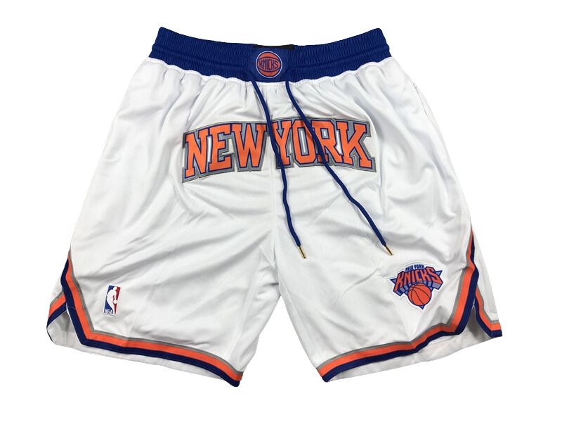 New York Knicks White Association Edition Swingman Shorts