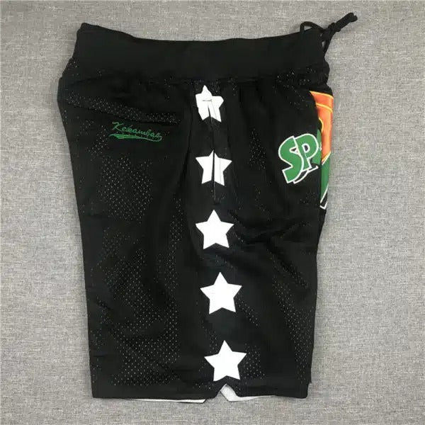 Men's Space Jam Black Basketball Shorts - Basketball Shorts Store