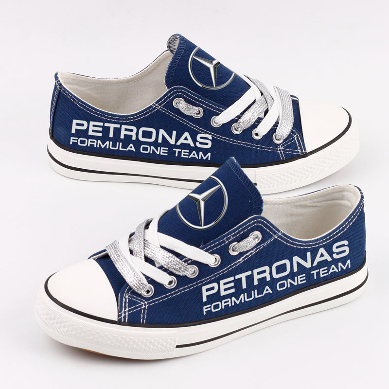 Mercedes AMG Petronas Motorsport Canvas Sneakers Shoes For Men Women Fans
