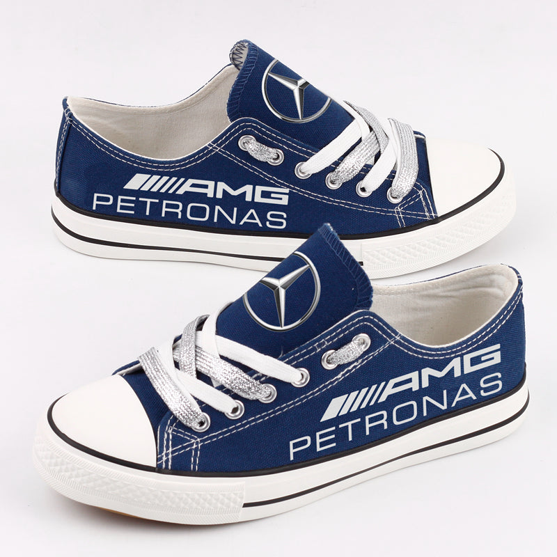 Mercedes AMG Petronas Motorsport Canvas Sneakers Shoes For Men Women Fans