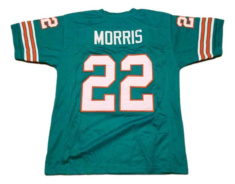 Mercury Morris CUSTOM STITCHED Unsigned Football Jersey Teal Green