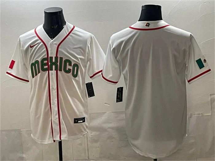 Mexico Baseball Jersey Blank White 2026 World Baseball Classic Home Stadium Stitched