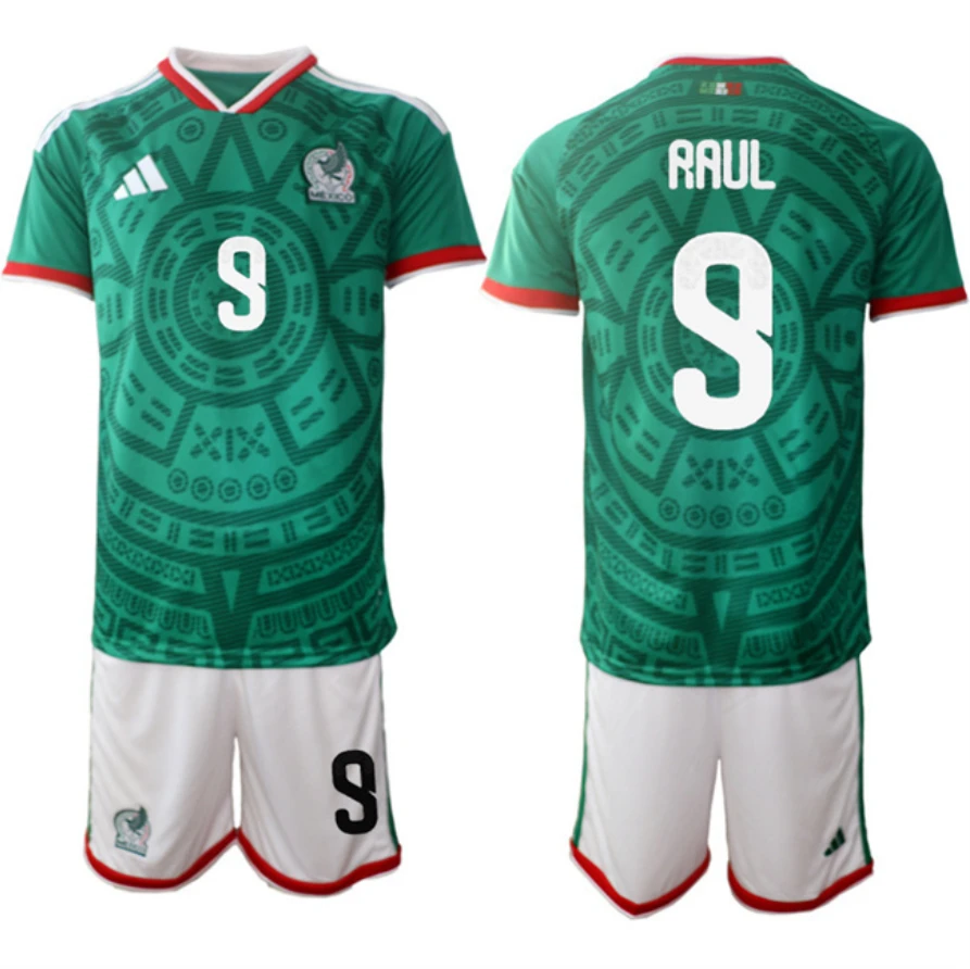 Mexico #9 Raúl Jiménez Green 2026 World Cup Home Soccer Jersey Suit