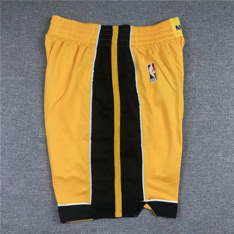 Miami Heat 2021 Yellow Earned Edition Shorts - Basketball Shorts Store