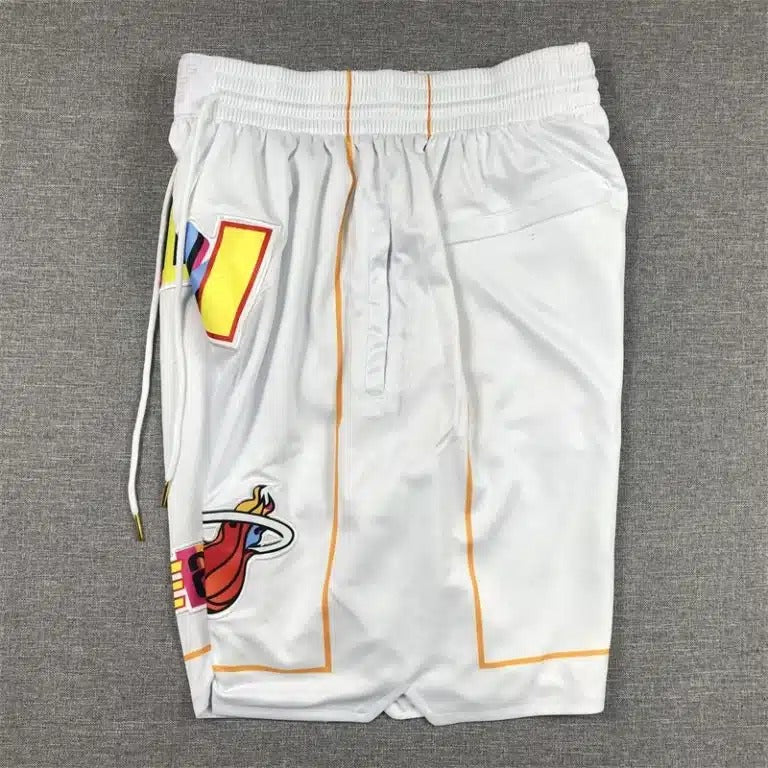 Miami Heat 2023 White City Edition Shorts - Basketball Shorts Store
