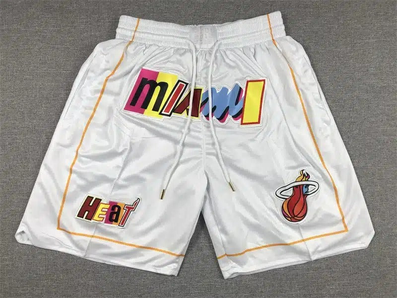 Miami Heat 2023 White City Edition Shorts - Basketball Shorts Store