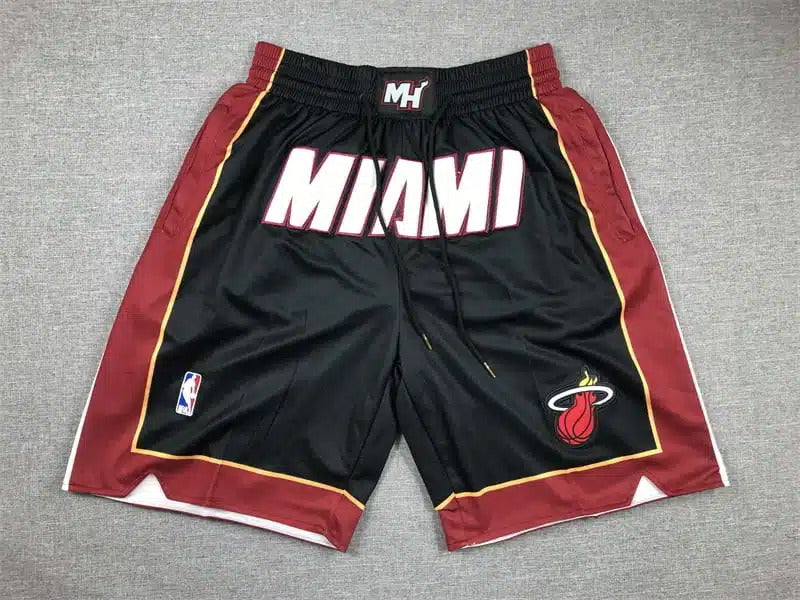 Miami Heat Black Shorts - Icon Edition - Basketball Shorts Store