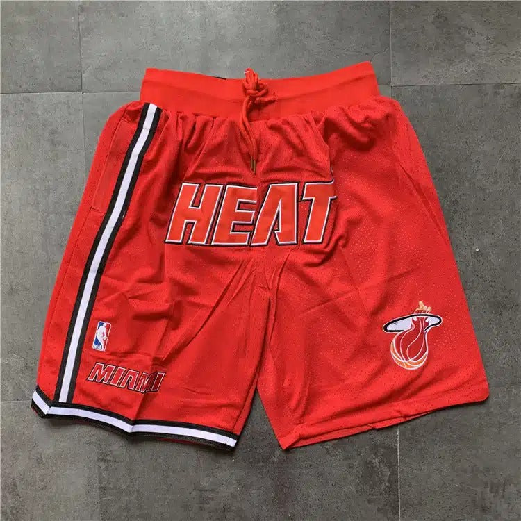 Miami Heat Red Hardwood Classics 1996-97 Shorts