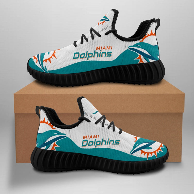 Miami Dolphins Sneaker Shoes NFL For Men Women Fans