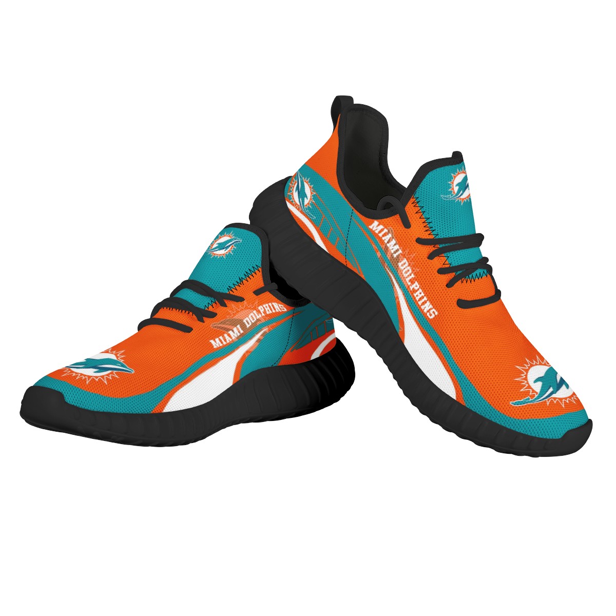 Miami Dolphins Sneaker Shoes NFL For Men Women Fans