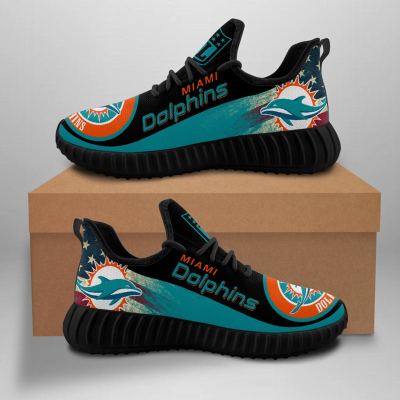 Miami Dolphins Sneaker Shoes NFL For Men Women Fans