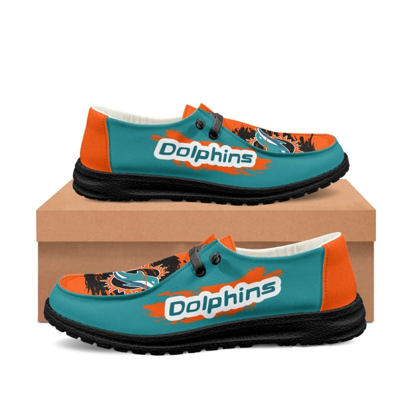 Miami Dolphins V1 BZ15 Sneakers Shoes For Men Women Fans