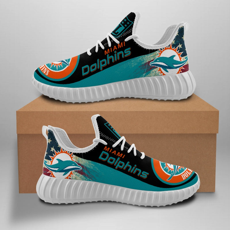 Miami Dolphins Sneaker Shoes NFL For Men Women Fans