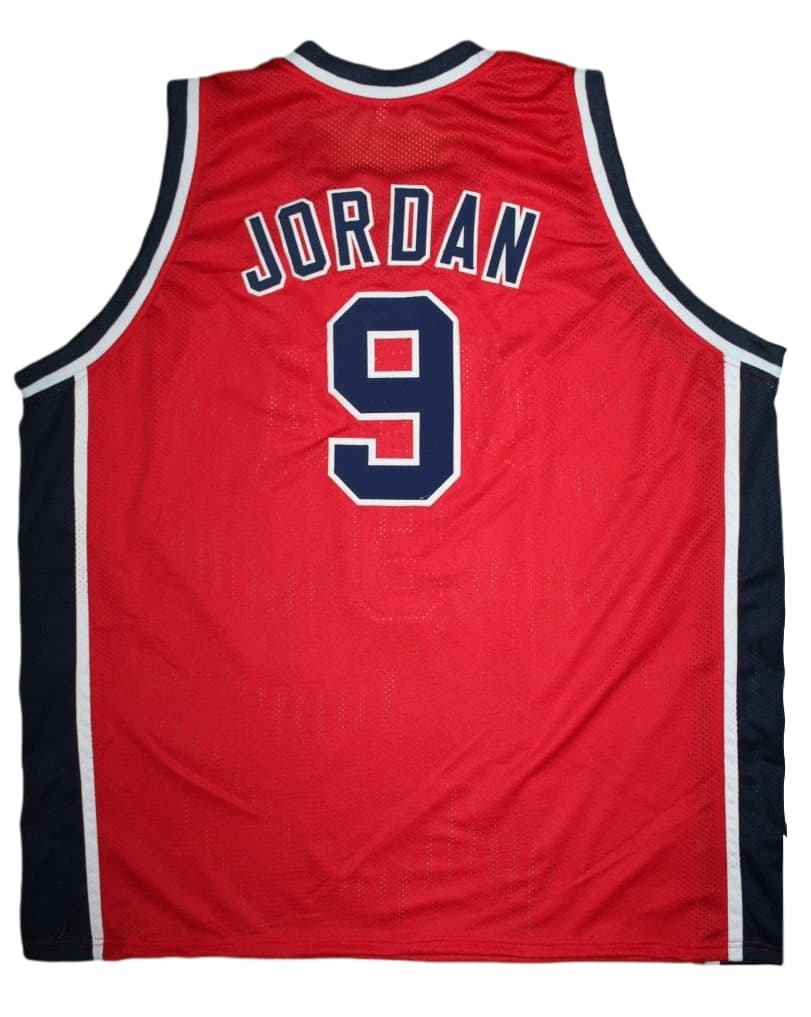 Michael Jordan Jersey #9 Team USA Basketball Red