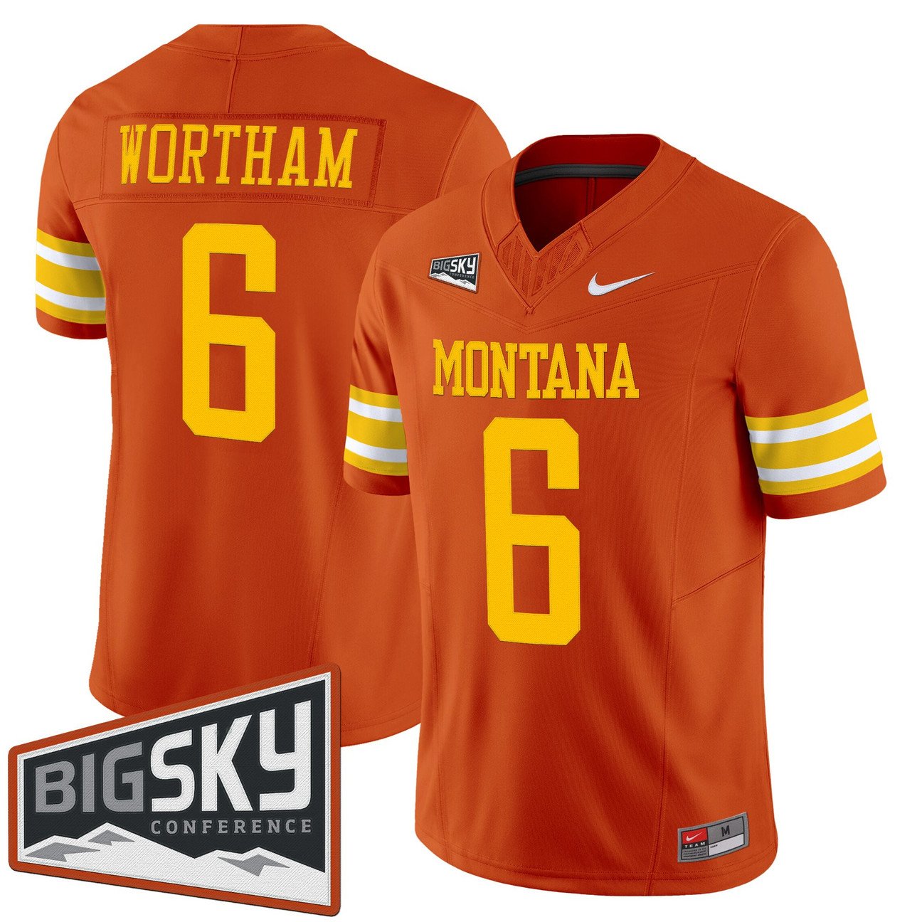Michael Wortham Jersey #6 Montana Grizzlies 1995 Throwback Vapor Limited Stitched