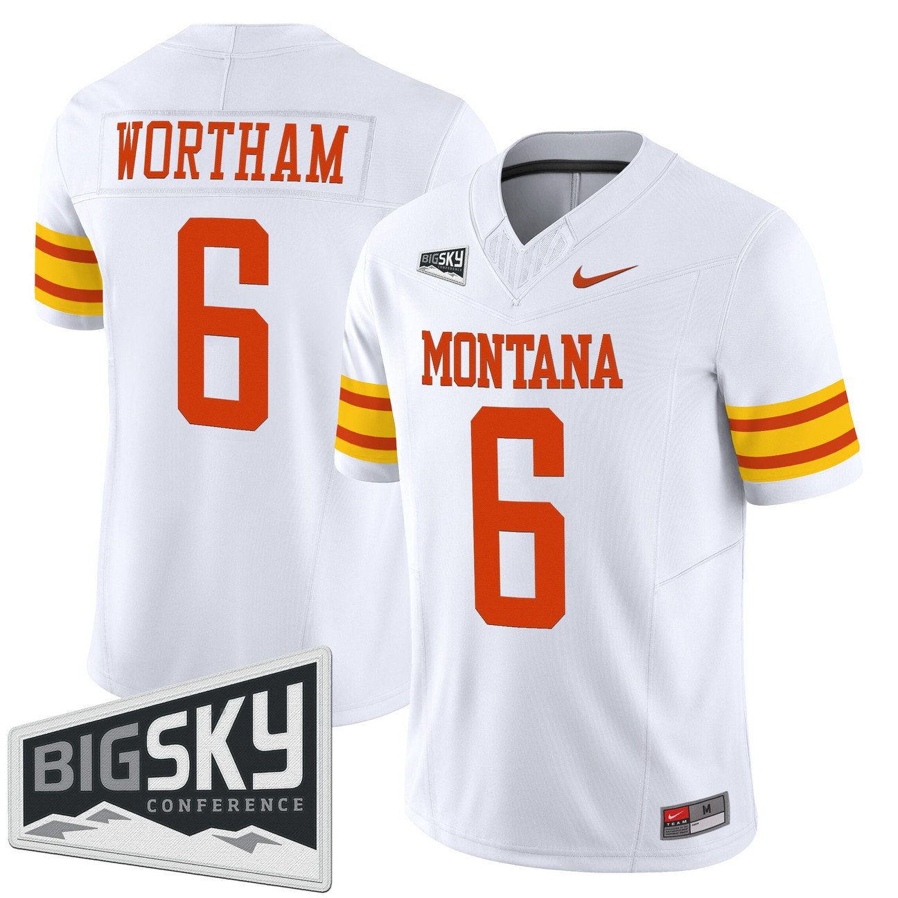 Michael Wortham Jersey #6 Montana Grizzlies 1995 Throwback Vapor Limited Stitched
