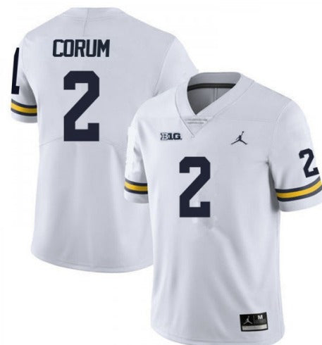 Michigan Wolverines #2 Blake Corum College Football jersey White