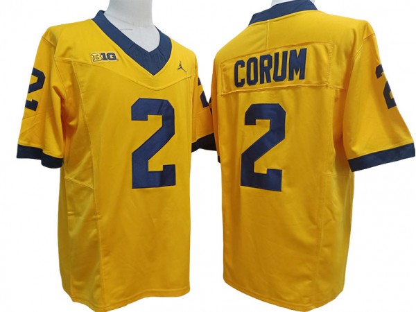 Michigan Wolverines #2 Blake Corum Yellow Vapor F.U.S.E. Limited Jersey (Copy)