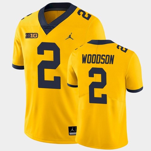 Michigan Wolverines #2 Charles Woodson Yellow College Football Jersey