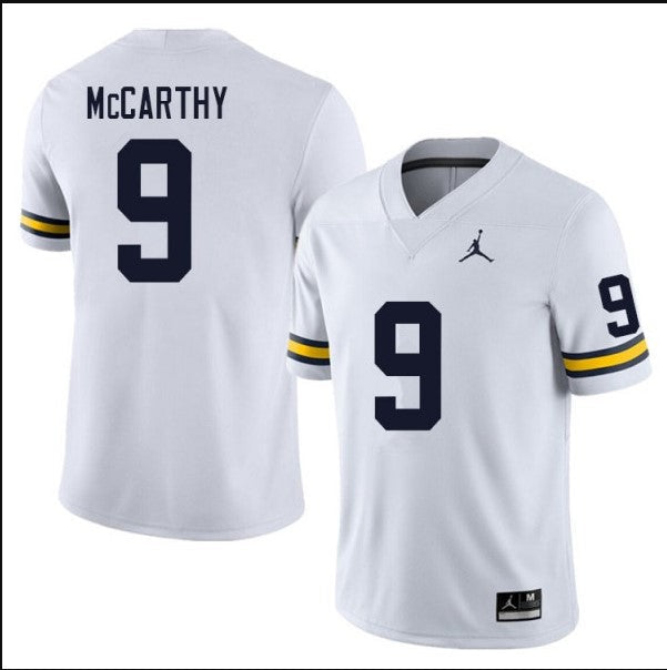 Michigan Wolverines #9 J.J. McCarthy NCAA Football Jersey White