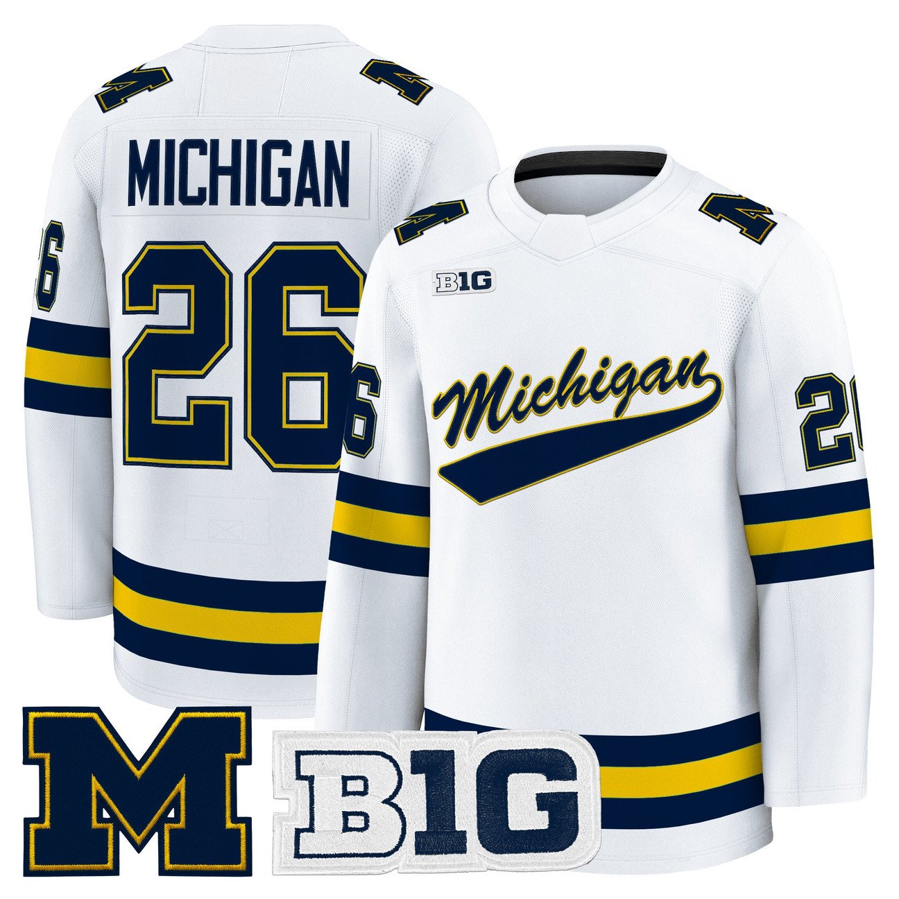 Michigan Jersey #26 Michigan Wolverines 2025-26 Premium All Stitched