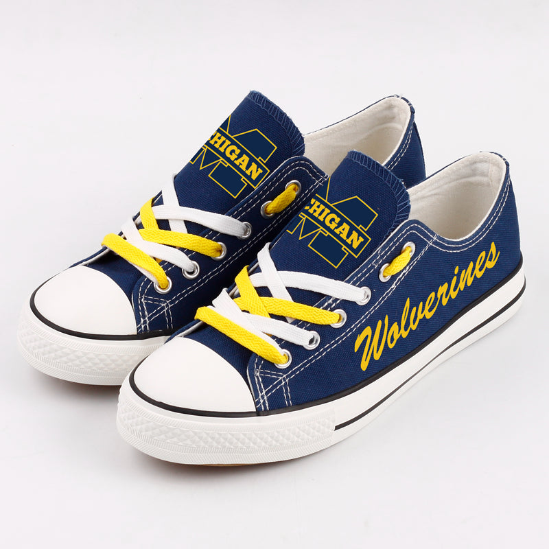 Michigan Wolverines Sport Sneakers Shoes For Men Women Fans