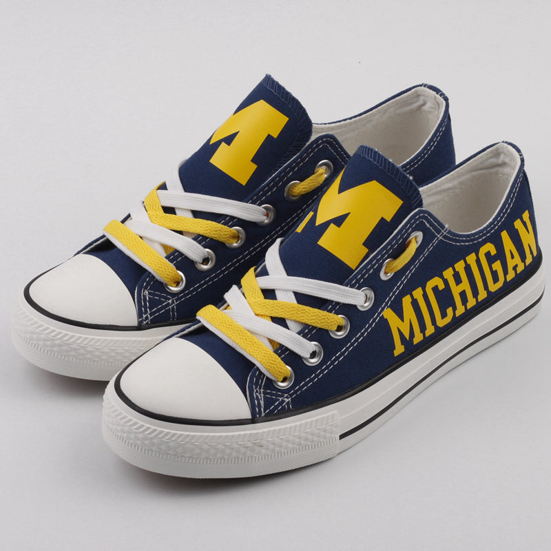 Michigan Wolverines Sport Sneakers Shoes For Men Women Fans