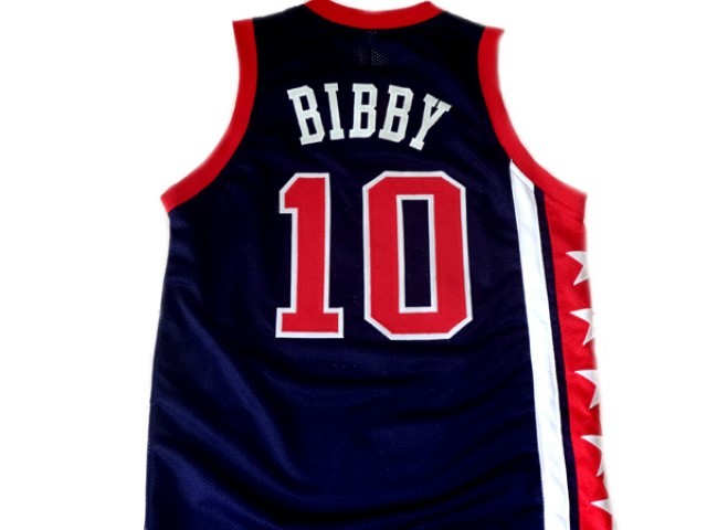 Mike Bibby Jersey #10 Team USA Basketball Navy Blue