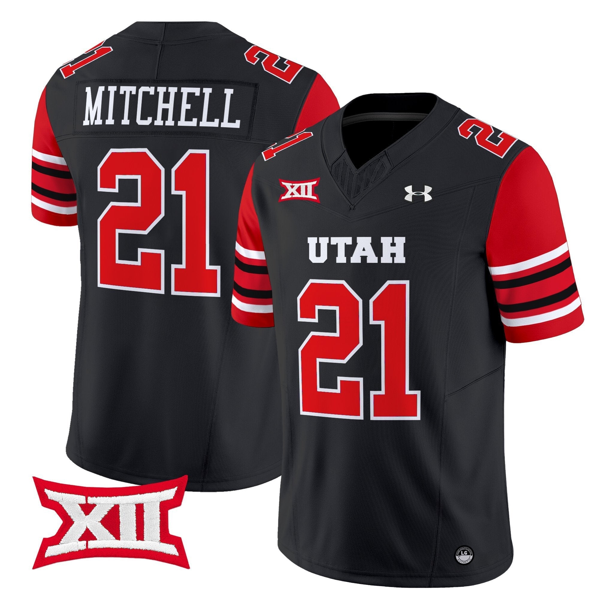 Mike Mitchell Jersey #21 Utah Utes 2025 Vapor Limited Stitched Black