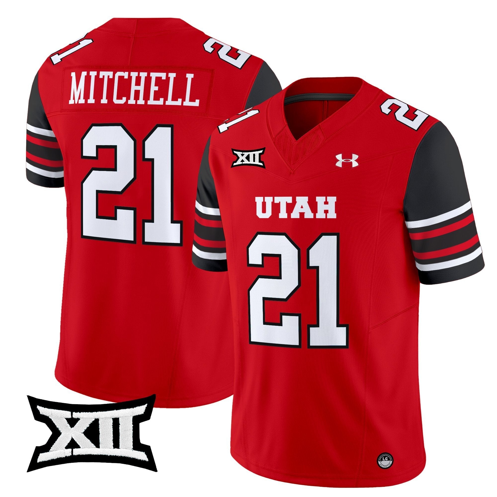 Mike Mitchell Jersey #21 Utah Utes 2025 Vapor Limited Stitched Red
