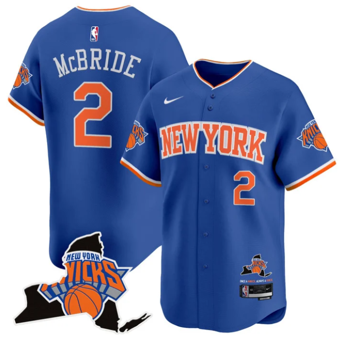 Miles McBride Jersey #2 New York Knicks Vapor Baseball Stitched Icon