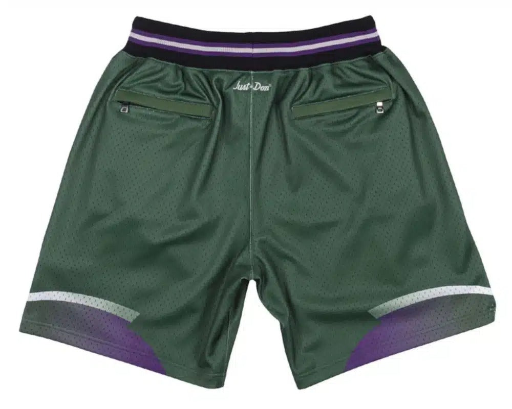 Milwaukee Bucks Green 95-96 Shorts - Basketball Shorts Store