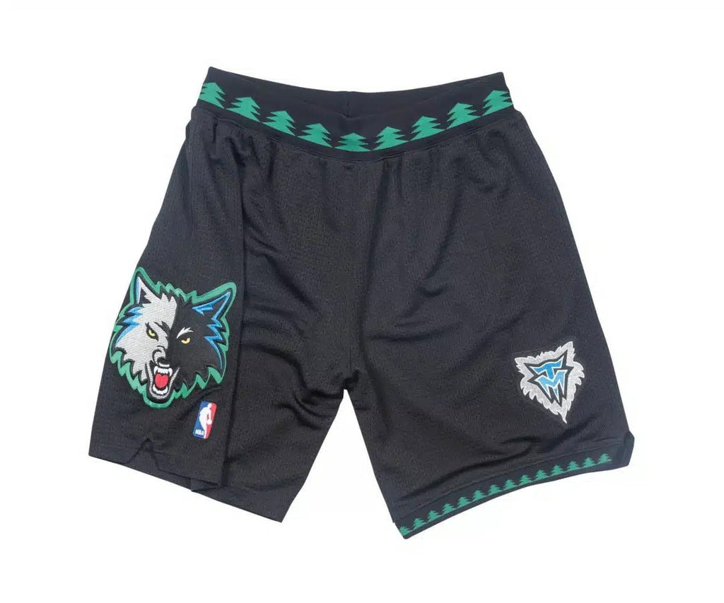 Minnesota Timberwolves 2003-04 Alternate Shorts Black - Basketball Shorts Store