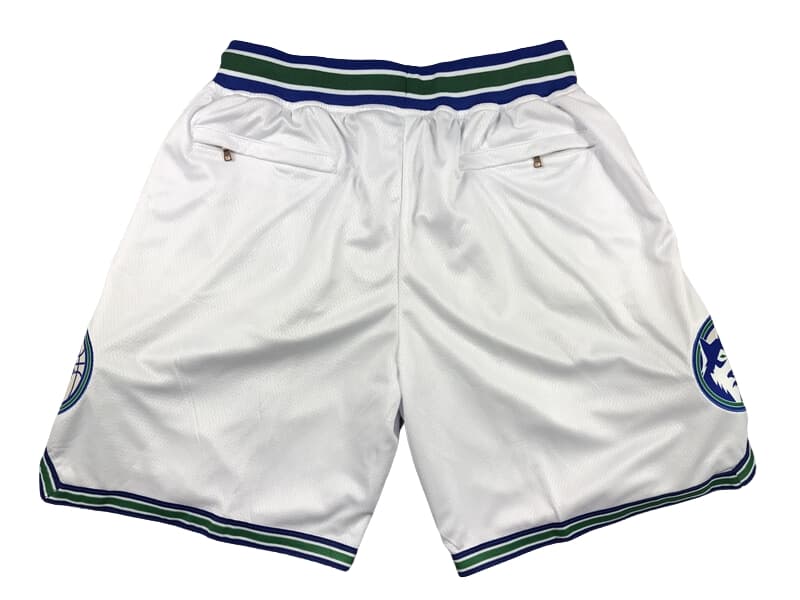 Minnesota Timberwolves White Hardwood Classics Shorts
