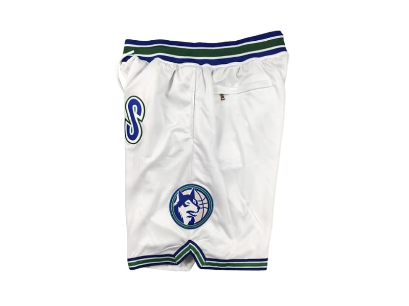 Minnesota Timberwolves White Hardwood Classics Shorts