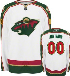 Minnesota Wild Customized White Jersey