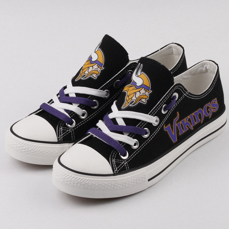 Minnesota Vikings Low Top Canvas Sport Sneakers Shoes For Men Women Fans