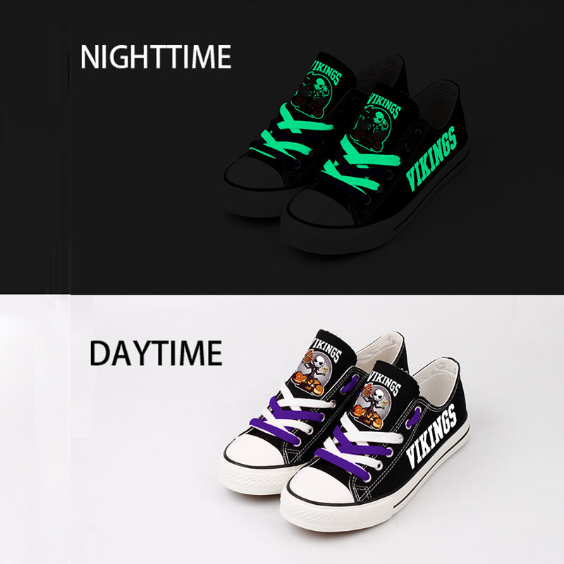 Minnesota Vikings Low Top Canvas Sport Sneakers Shoes For Men Women Fans