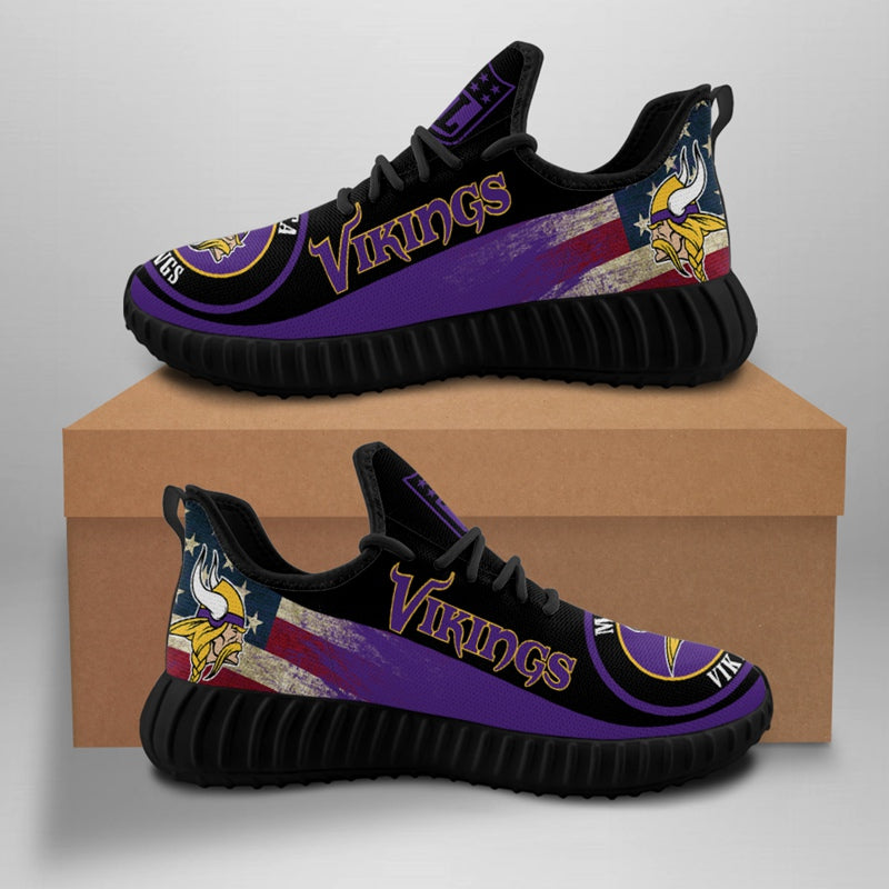 Minnesota Vikings Sneaker Shoes NFL For Men Women Fans