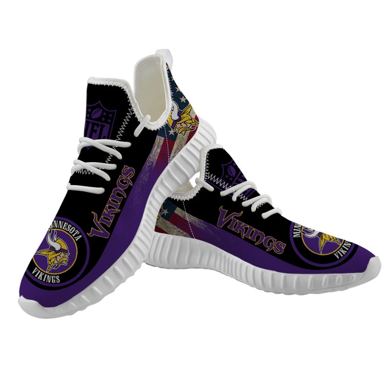 Minnesota Vikings Sneaker Shoes NFL For Men Women Fans