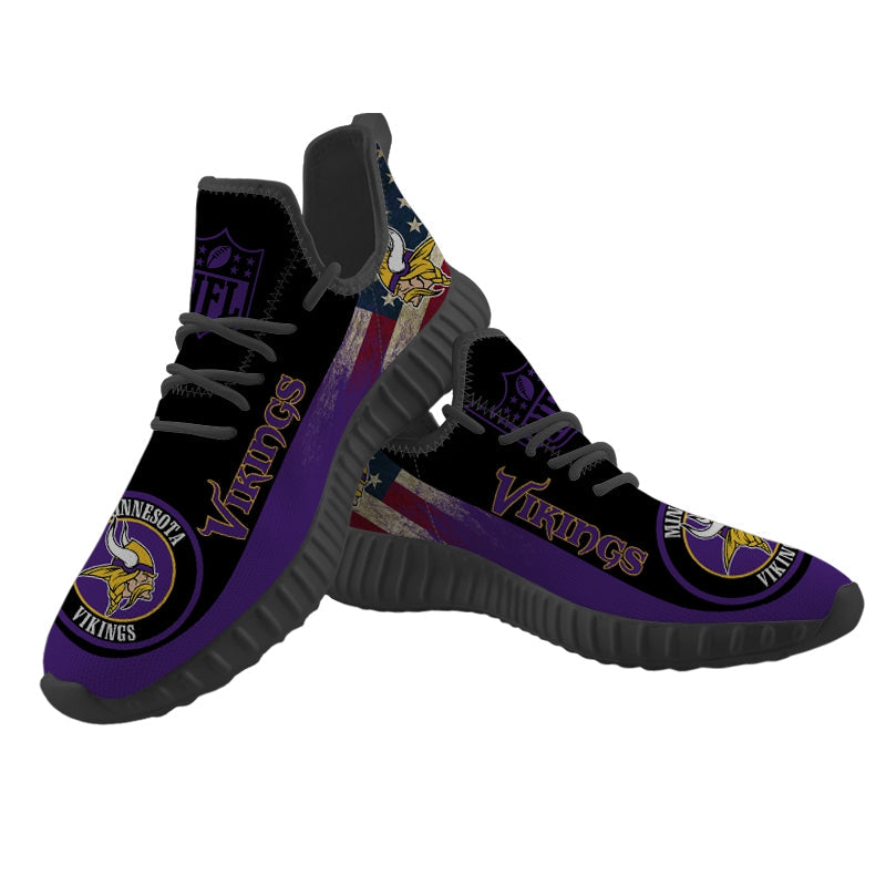 Minnesota Vikings Sneaker Shoes NFL For Men Women Fans